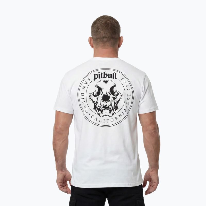 Vyriški marškinėliai Pitbull O'Side Skull white 4
