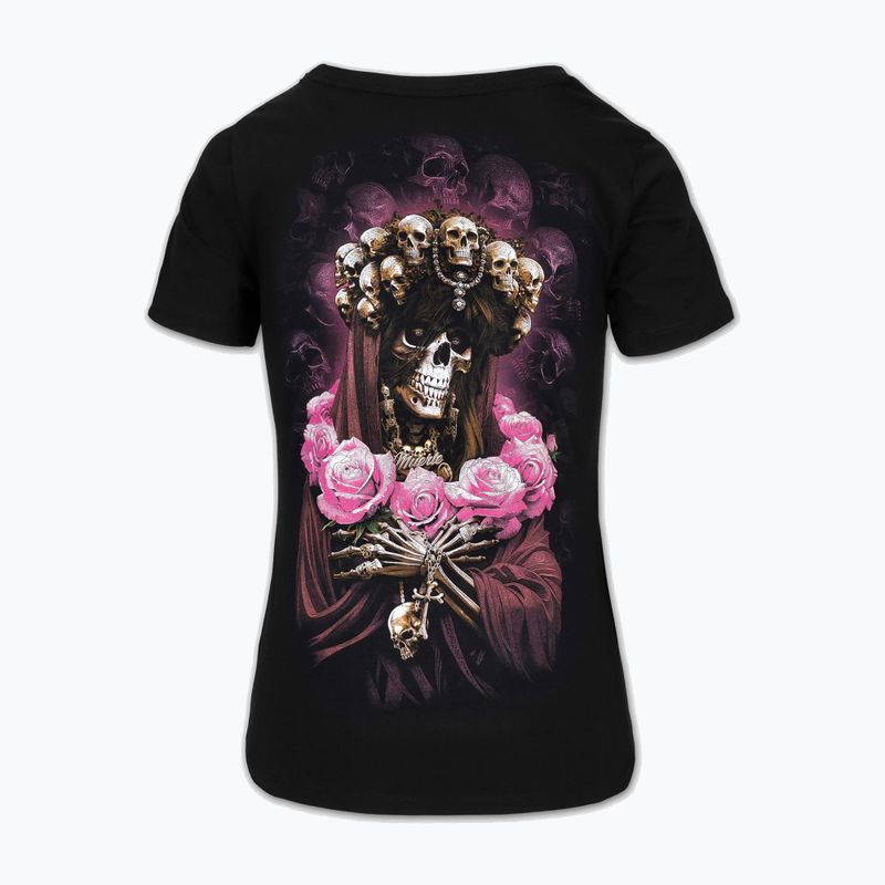 Moteriški marškinėliai Pitbull Santa Muerte black/pink 6