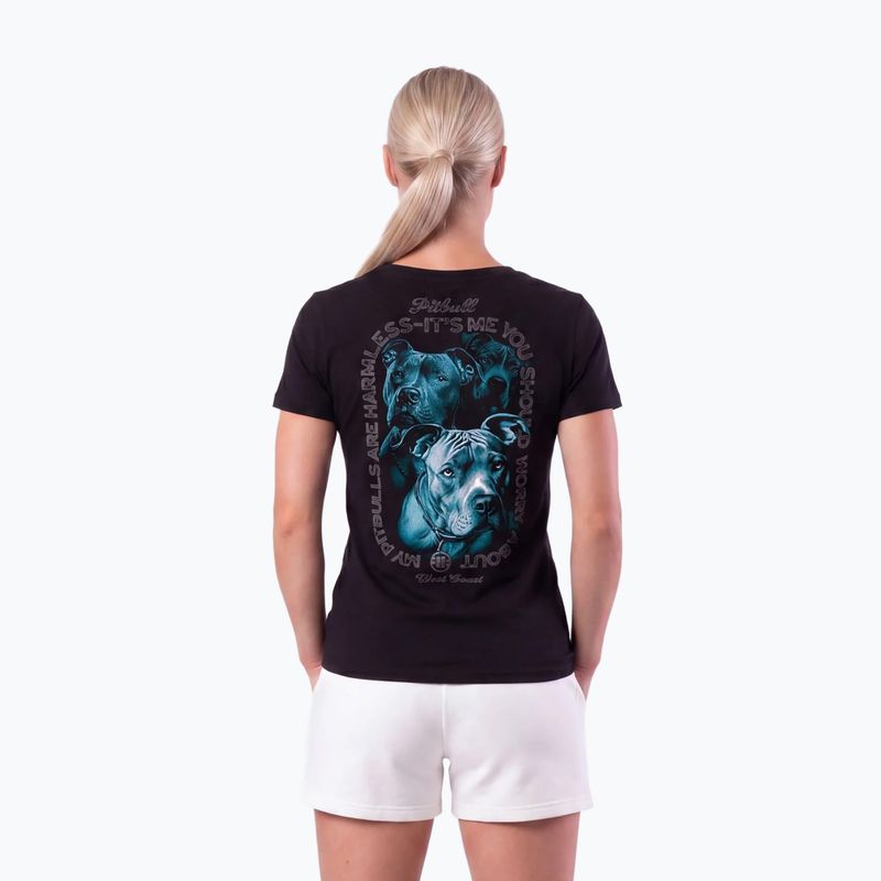 Moteriški marškinėliai Pitbull Protector black 3