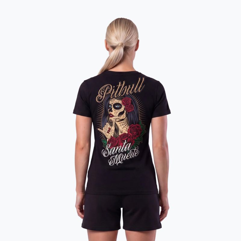 Moteriški marškinėliai Pitbull Santa Muerte black 3