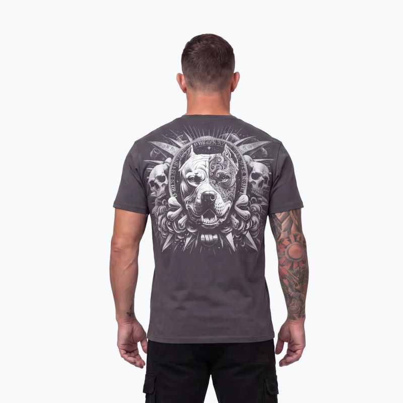 Vyriški marškinėliai Pitbull World graphite 10