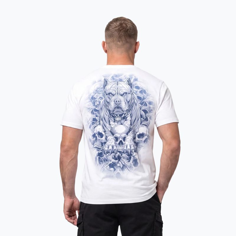 Vyriški marškinėliai Pitbull Guardian Angel white 9