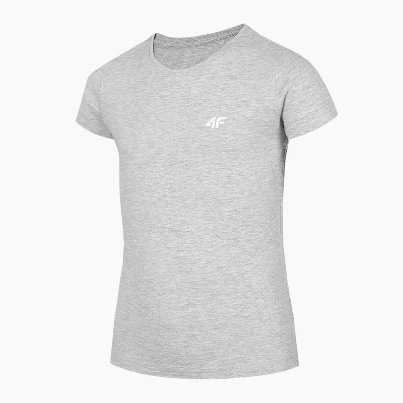 Vaikiški marškinėliai 4F JTSD001 cold light grey melange 3