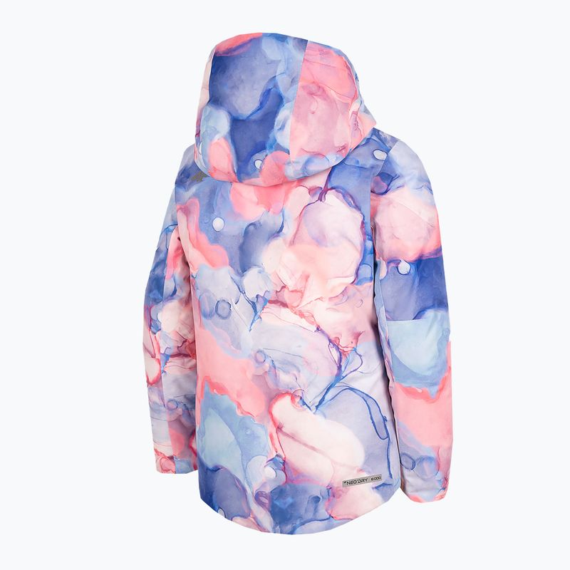 Vaikiška slidinėjimo striukė 4F JKUDN002 šviesiai rožinės spalvos 4