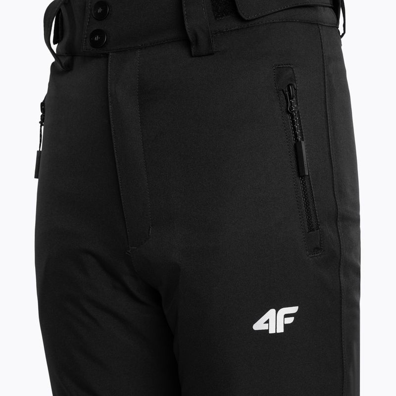 Vaikiškos slidinėjimo kelnės 4F JSPDN001 tamsiai juodos spalvos 6