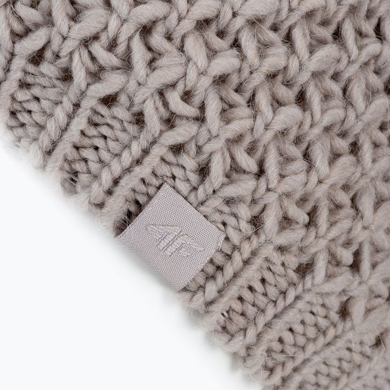 Moteriška žieminė kepurė 4F CAD014 beige 3