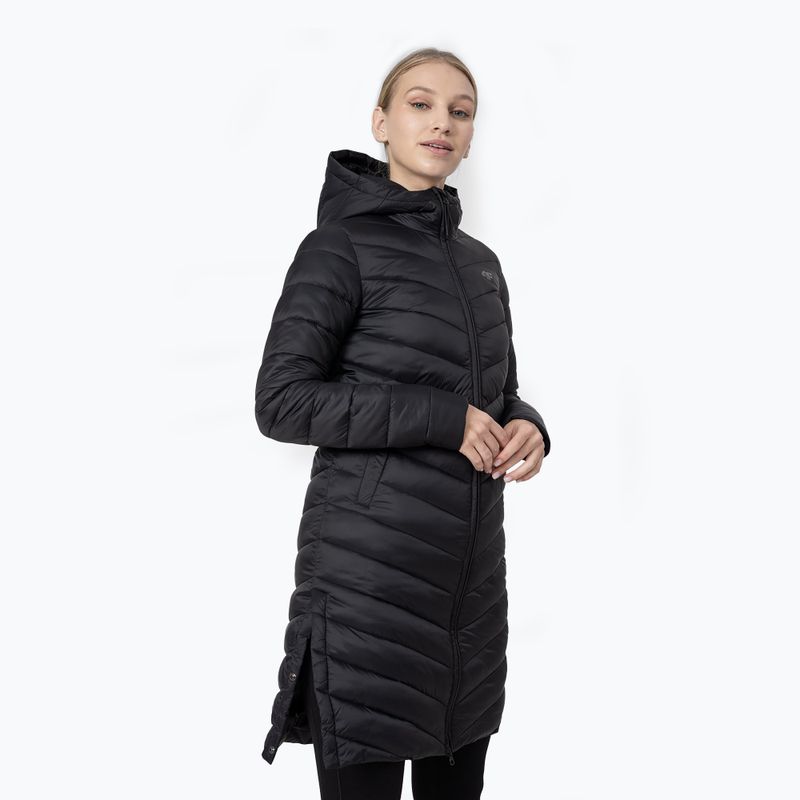 Moteriška pūkinė striukė 4F KUDP015 deep black