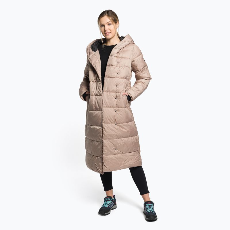 Moteriška pūkinė striukė 4F KUDP018 beige 2