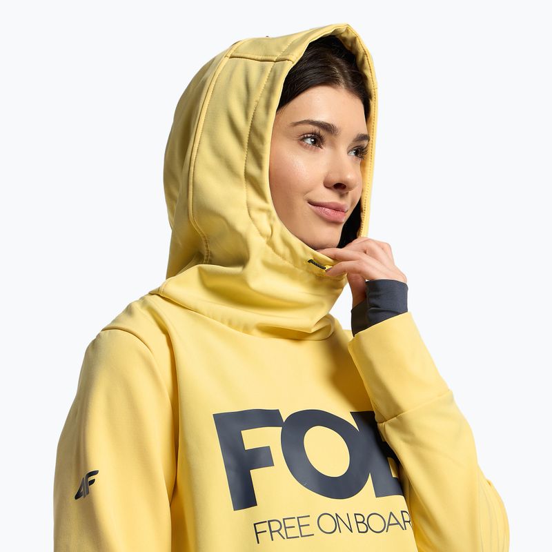 Moteriška snieglenčių striukė 4F SFD001F light lemon 4
