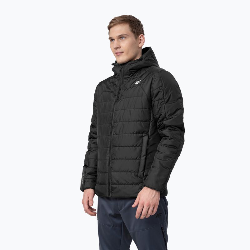 Vyriška pūkinė striukė 4F KUMP006 deep black