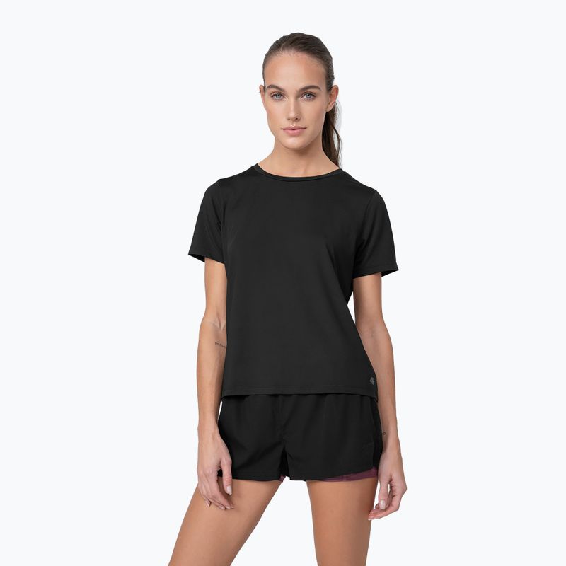 Moteriški marškinėliai 4F TSDF010 deep black