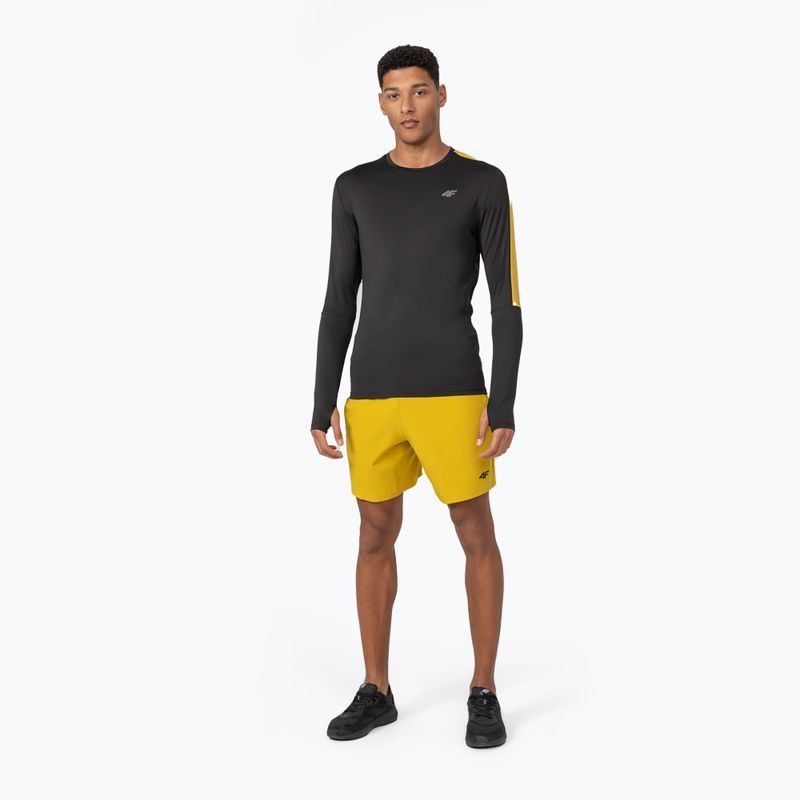 Vyriškos 4F ilgomis rankovėmis TSMLF010 LS deep black 2