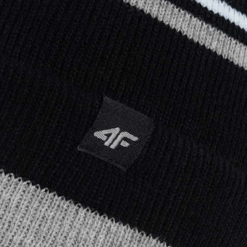 Vaikiška žieminė kepurė 4F JCAM005 juoda 4