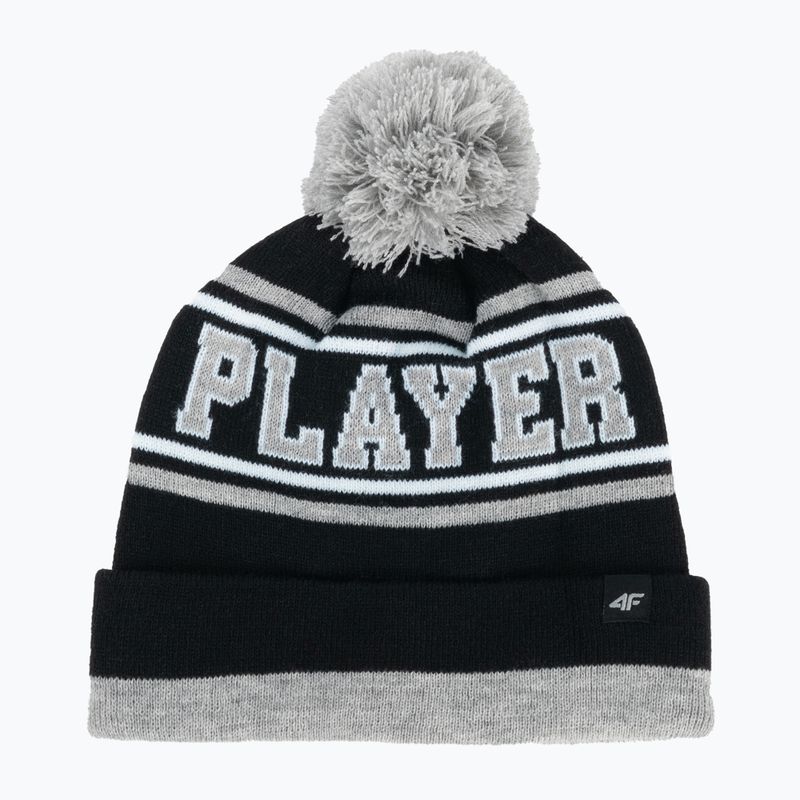 Vaikiška žieminė kepurė 4F JCAM005 juoda 5