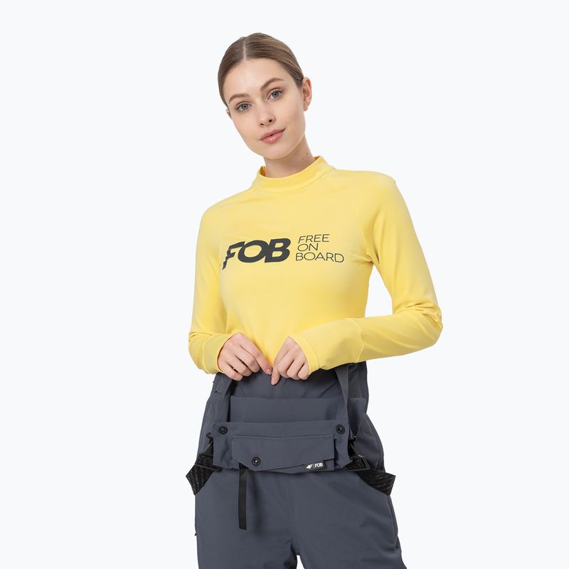 Moteriški termo megztiniai 4F BIDD030 light lemon