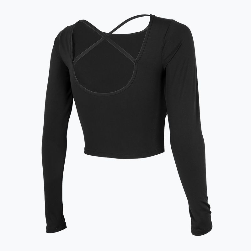 Moteriška jogos viršutinė dalis 4F TSDL019 LS deep black 4