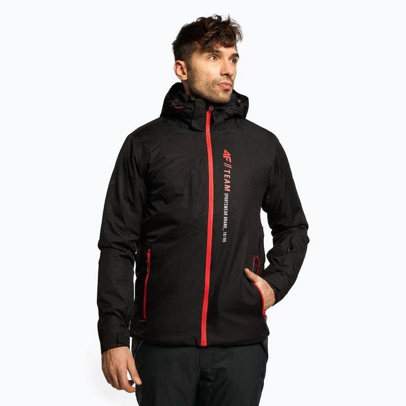 Vyriška slidinėjimo striukė 4F KUMN003 deep black