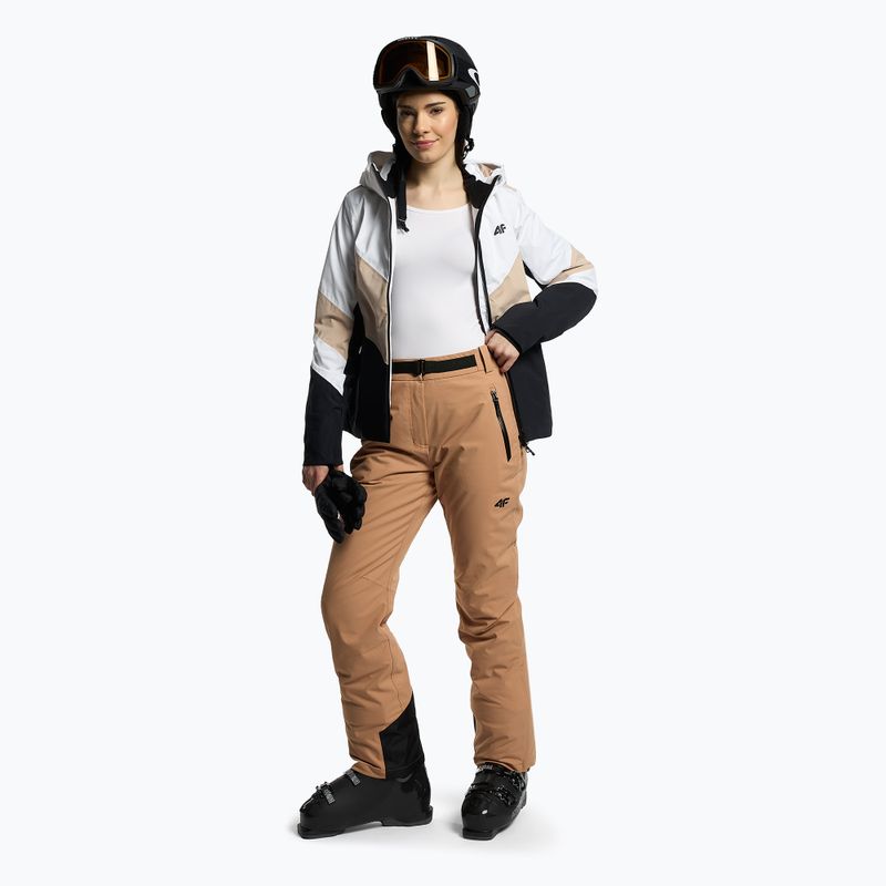 Moteriška slidinėjimo striukė 4F KUDN008 beige 2