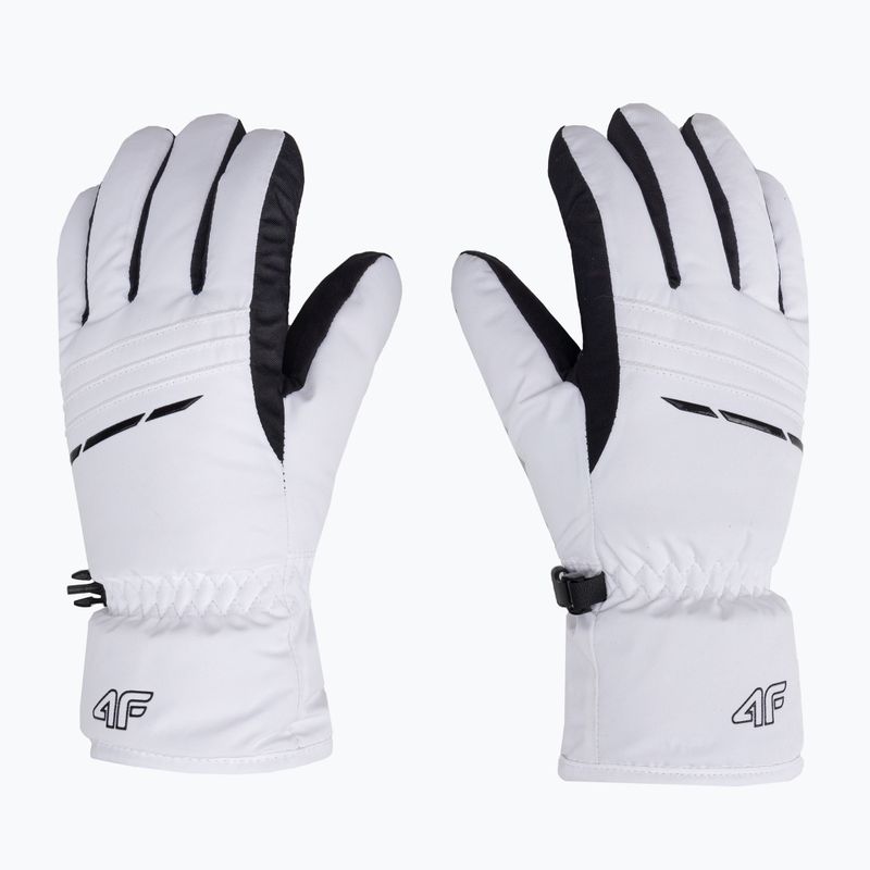 Moteriškos slidinėjimo pirštinės 4F RED002 white 3
