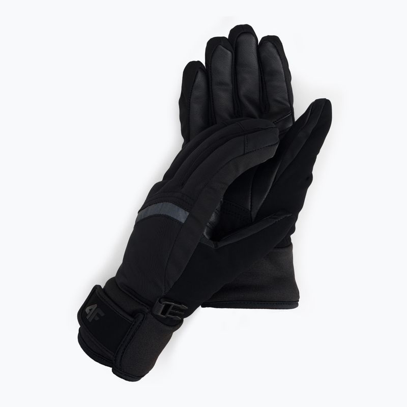 Moteriškos slidinėjimo pirštinės 4F RED004 black