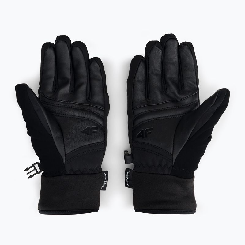 Moteriškos slidinėjimo pirštinės 4F RED004 black 2
