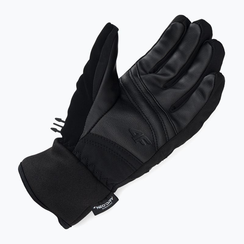 Moteriškos slidinėjimo pirštinės 4F RED004 black 5