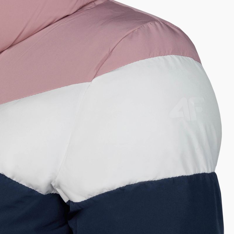 Moteriška pūkinė striukė 4F KUDP007 tamsiai mėlyna 12