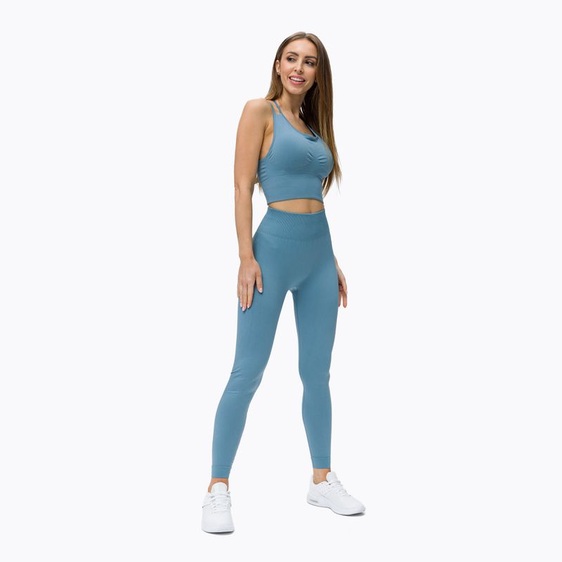 Moteriškos besiūlės tamprės STRONG POINT Shape & Comfort Push Up blue 1129 2