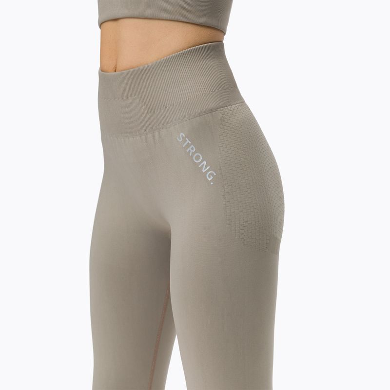 Moteriškos besiūlės tamprės STRONG POINT Shape & Comfort Push Up beige 1139 4