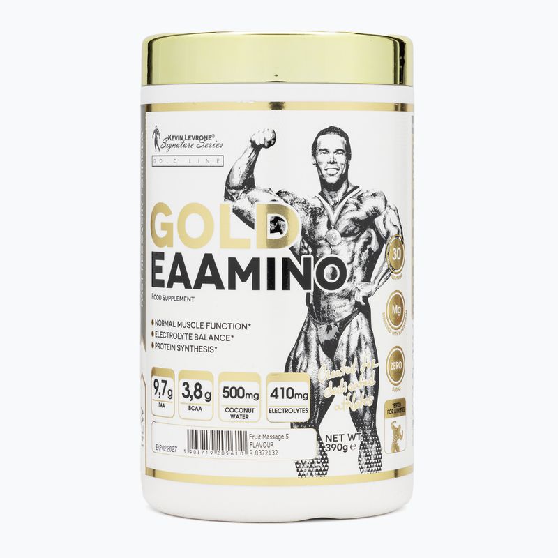 Aminorūgštys Fitness Authority Levrone Gold EAAmino 390 g vaisių masažas