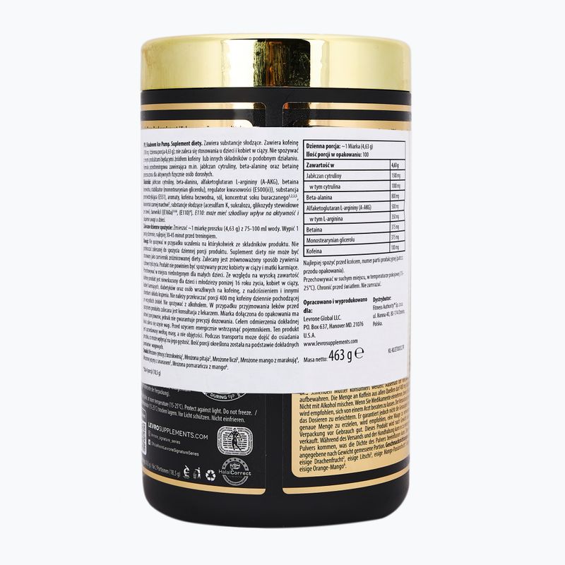 Gėrimas prieš treniruotę Fitness Authority Levrone Shaaboo Ice Pump 463 g icy dragon fruit 2