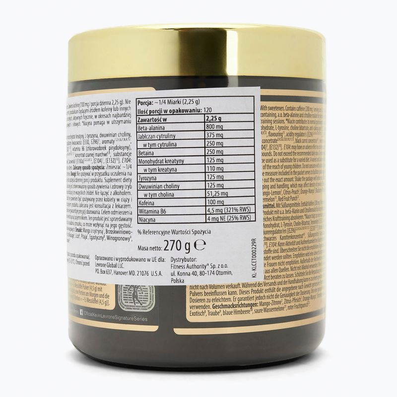 Gėrimas prieš treniruotę Fitness Authority Levrone Scatterbrain 270 g mango/lemon 2