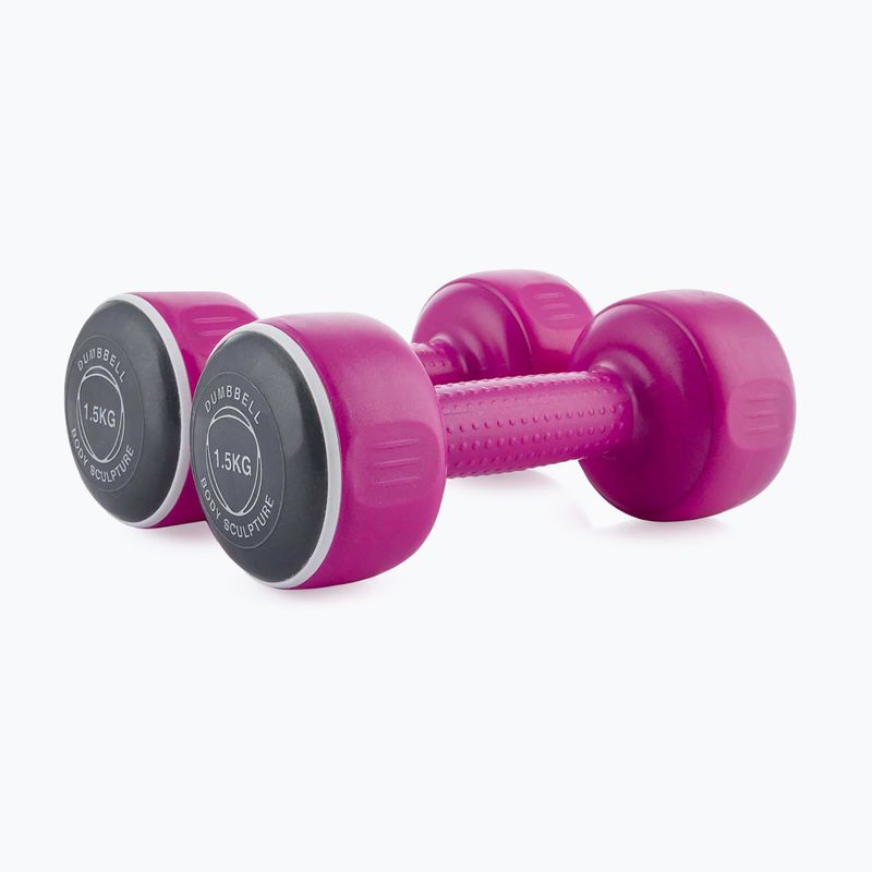 Viniliniai hanteliai Body Sculpture Smart Bw 108 3 kg pink 2