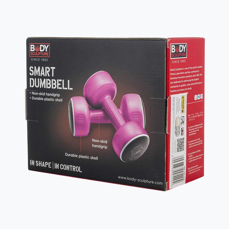Viniliniai hanteliai Body Sculpture Smart Bw 108 3 kg pink 5