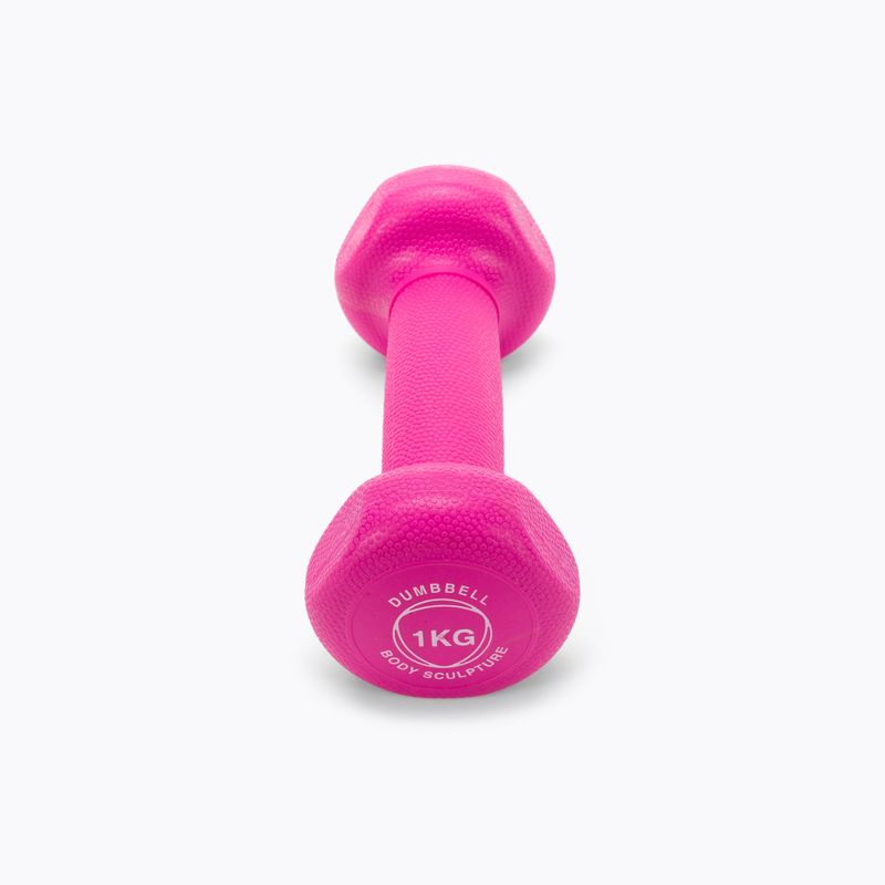 Body Sculpture neopreniniai 1 kg rožinės spalvos hanteliai BW 131_1KG 3