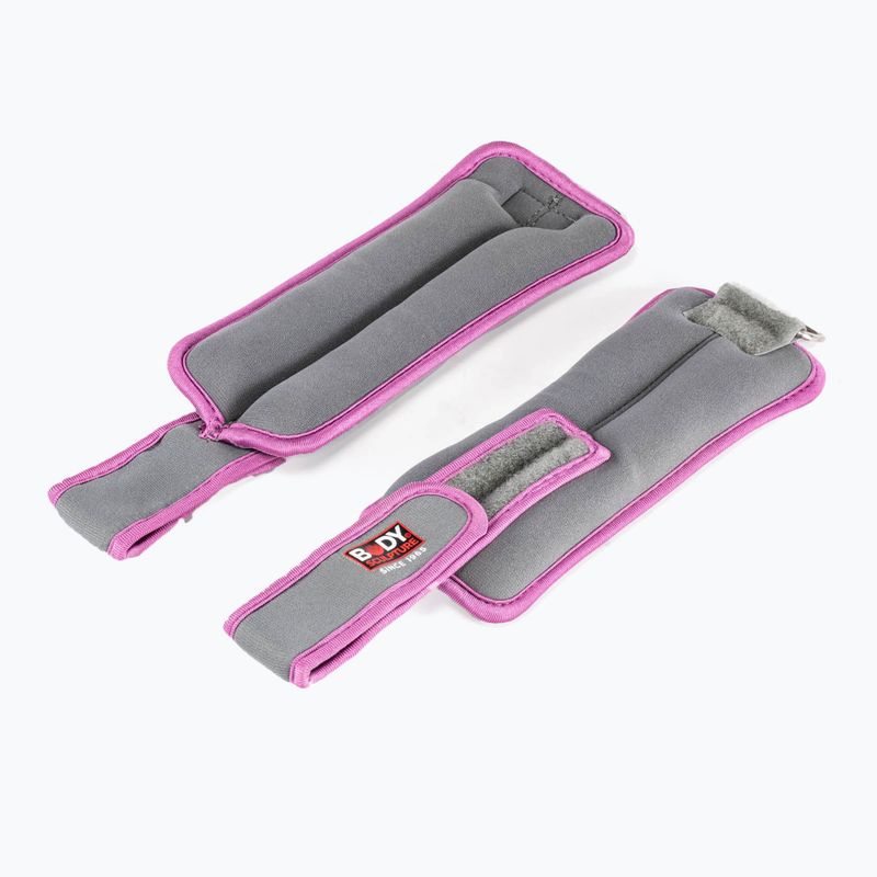 Riešo svoriai Body Sculpture Bb 2700Uepk 2 x 0,5 kg grey/pink 3