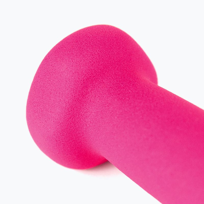 Guminis hantelis Body Sculpture BW 513 z PVC 1 kg pink 6