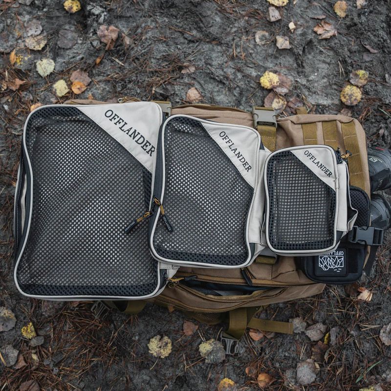 Kelioninis organaizeris OFFLANDER Set 3 pack sand/black 7