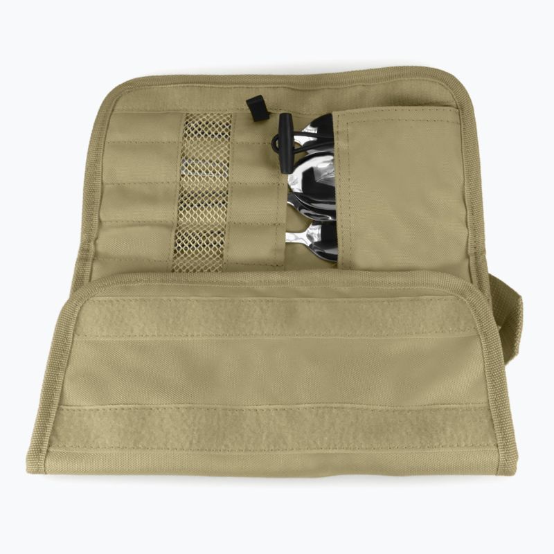 Stalo įrankių rinkinys OFFLANDER Camping Cutlery Set with Case green 3