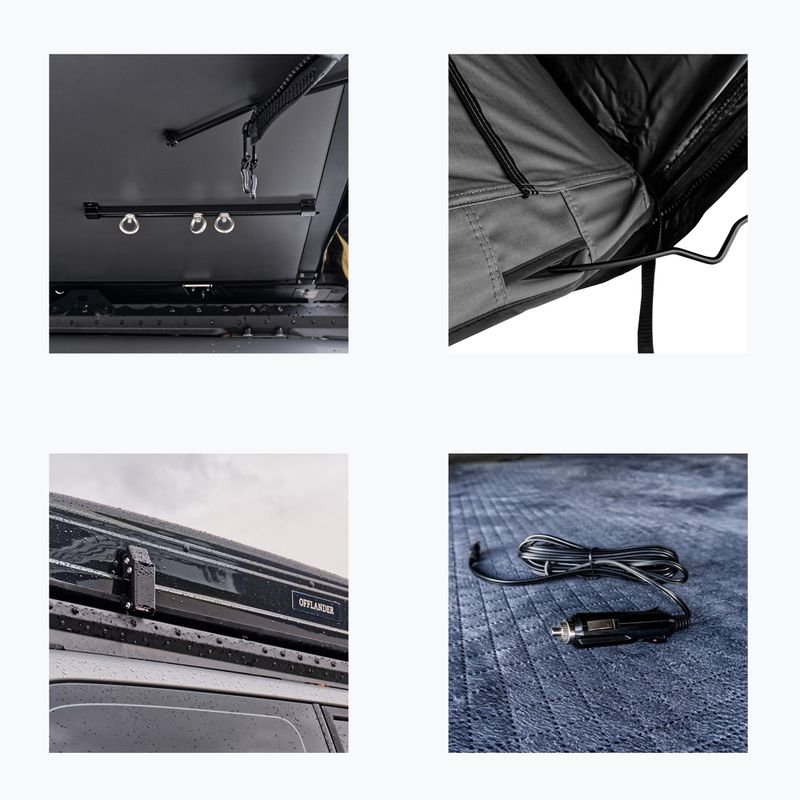 Stogo palapinė 2 asmenims OFFLANDER Fold 2 Wolf gray 11