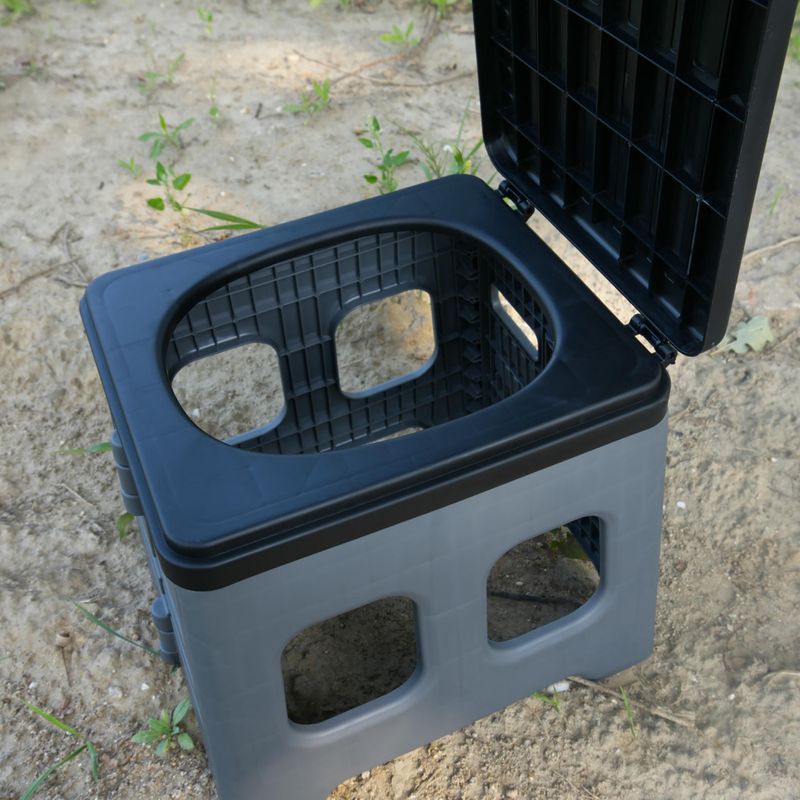 Turistinis tualetas OFFLANDER Portable Folding Camping Toilet black 3