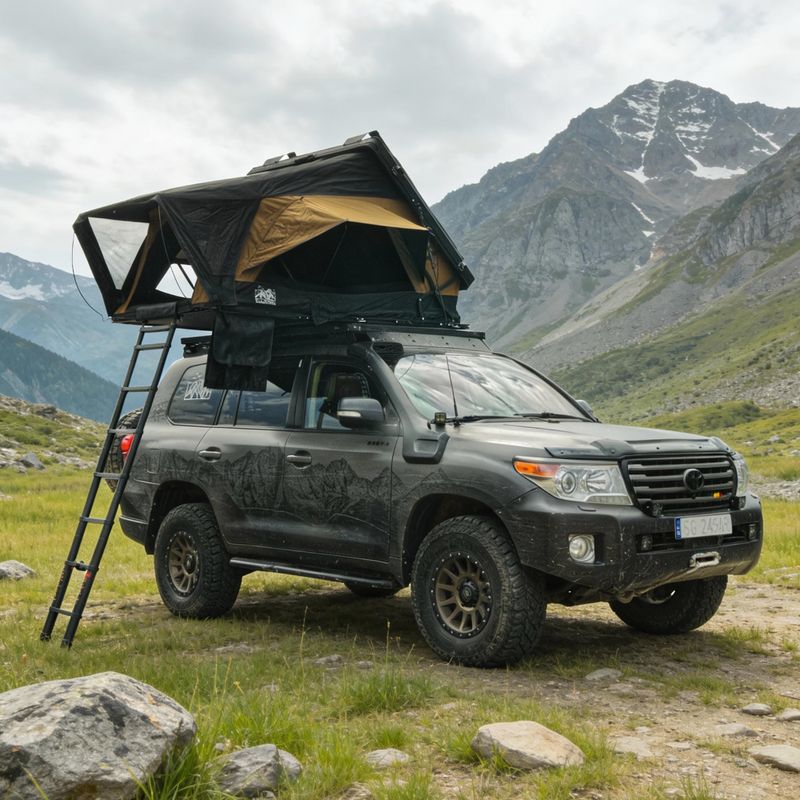 Stogo palapinė 3 asmenims OFFLANDER Fold E 150 brown/black 9