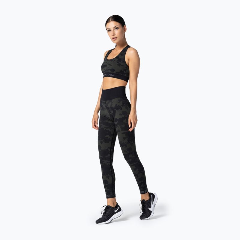 Fitness besiūlė liemenėlė Carpatree Camo Seamless green 3