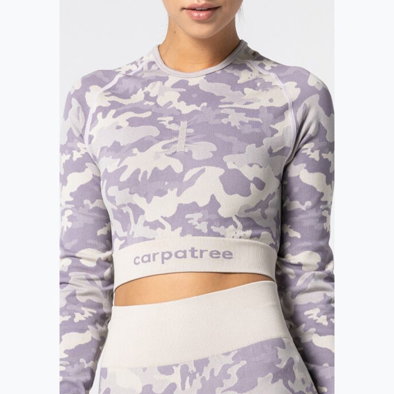 Moteriška treniruočių viršutinė dalis Carpatree Camo Seamless purple 4