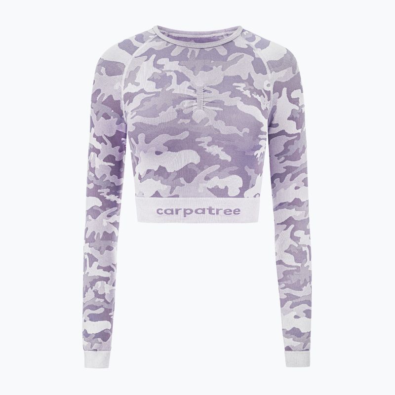 Moteriška treniruočių viršutinė dalis Carpatree Camo Seamless purple 5