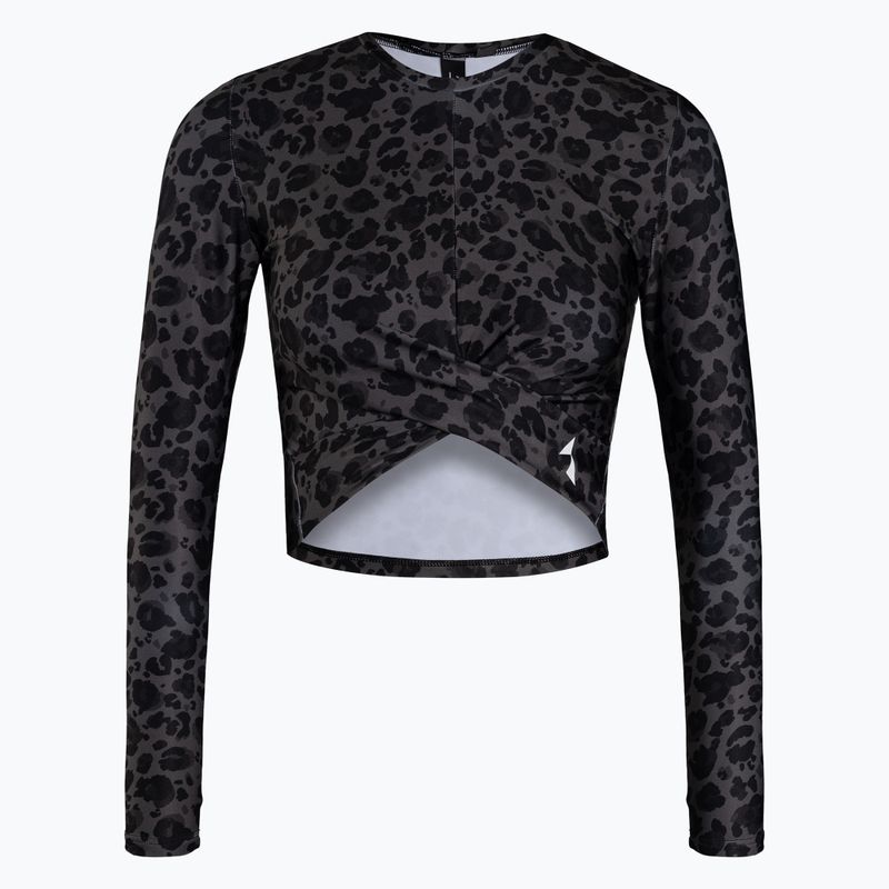 Moteriški marškinėliai Carpatree Gaia Thermoactive Panter LS black/grey