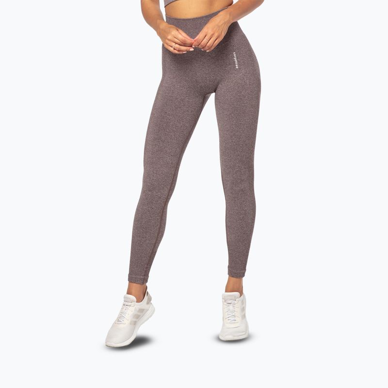 Moteriškos treniruočių tamprės Carpatree Allure Seamless brown melange (pepper corn)