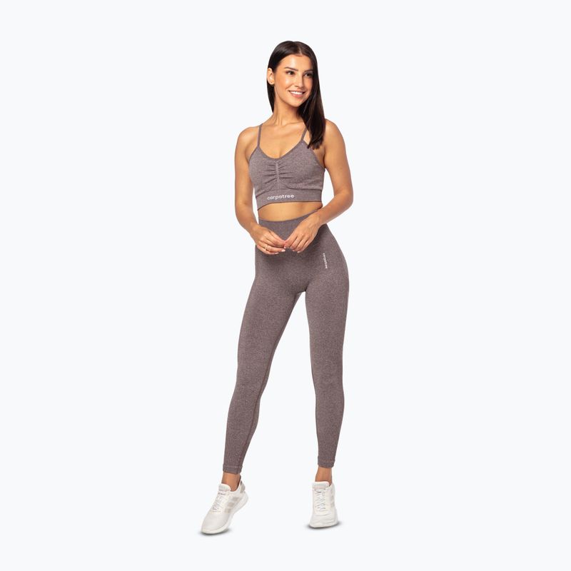 Treniruočių liemenėlė Carpatree Allure Seamless brown melange (pepper corn) 2