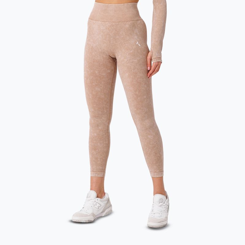 Moteriškos treniruočių tamprės Carpatree Yasmine Seamless beige stone wash