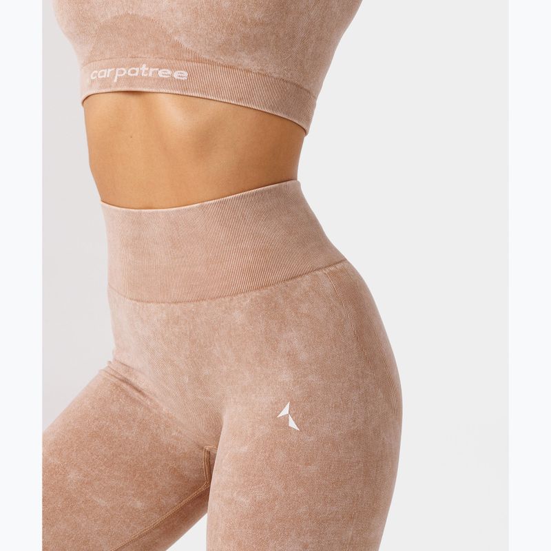 Moteriškos treniruočių tamprės Carpatree Yasmine Seamless beige stone wash 5
